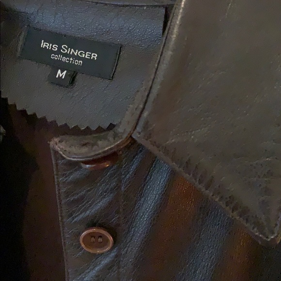 Buttery soft leather shirt jacket - Picture 2 of 4